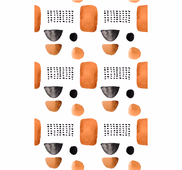 Minimalist geometric shapes office window roller blind - TenStickers