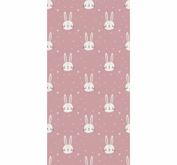 Baby bunny faces kids roller blind - TenStickers