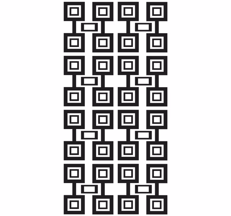 Geometric Square Motif modern roller blind - TenStickers
