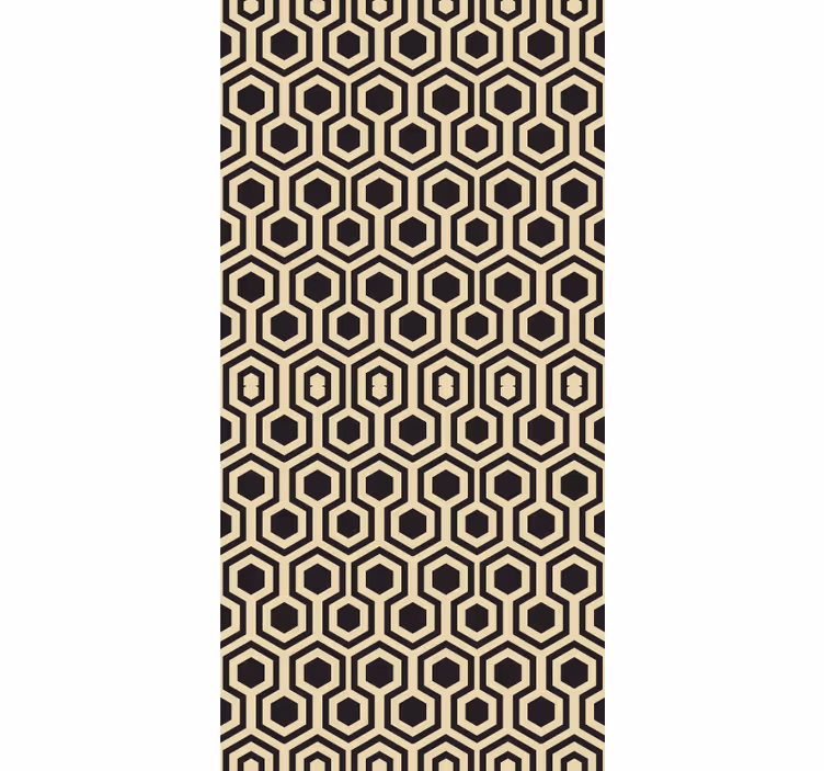 Hexagonal style roller blind for living room - TenStickers