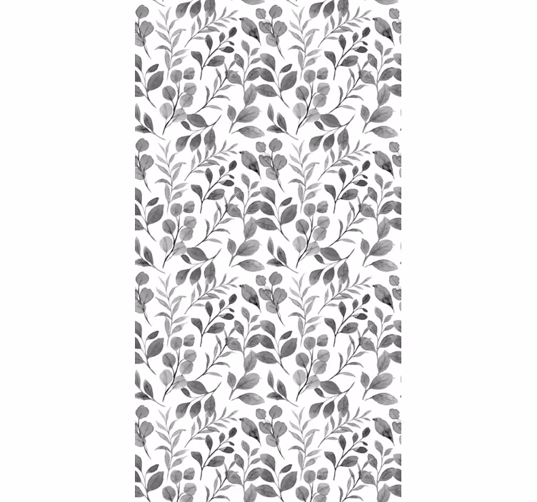 Leafy Botanical Pattern flower roller blind - TenStickers