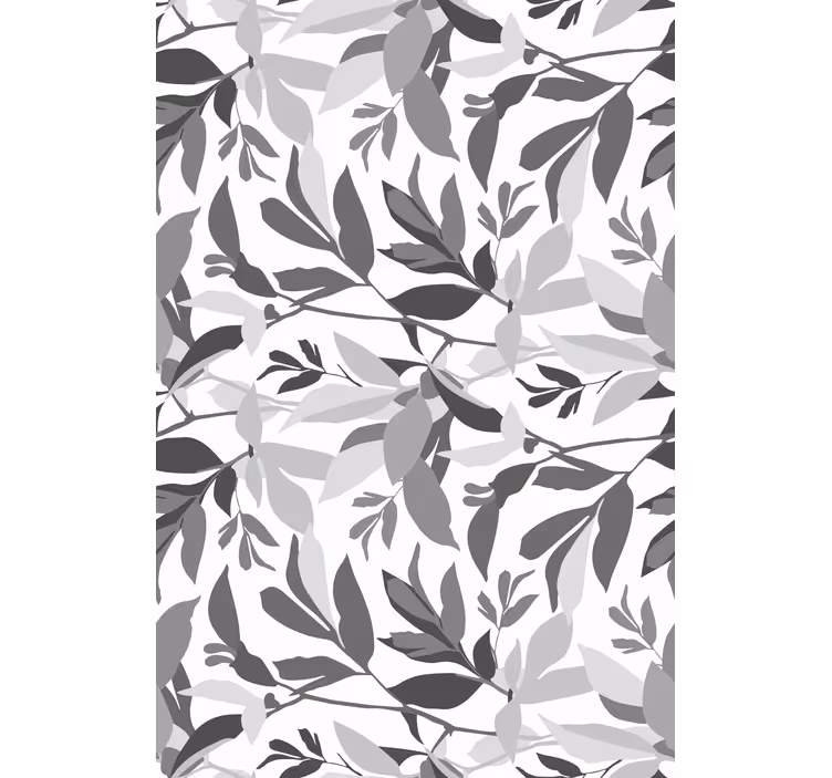 Stylish Leaf Pattern flower roller blind - TenStickers