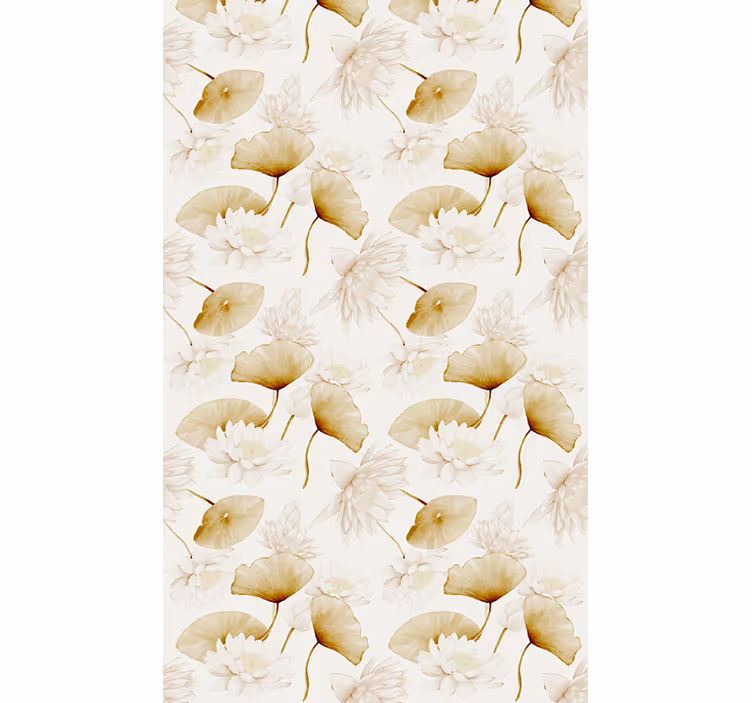 Serene water lilies flower roller blind - TenStickers