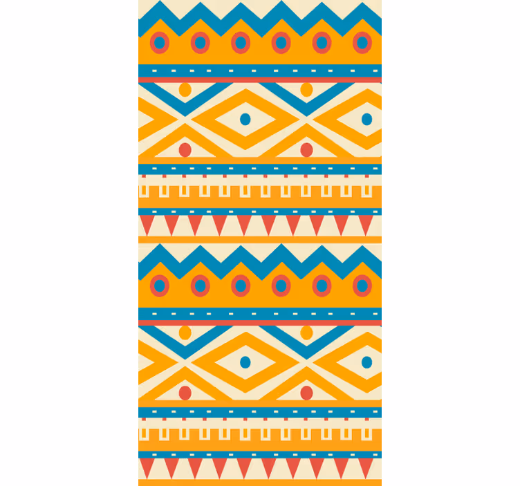 Vibrant Geometric Patterns texture roller blind - TenStickers