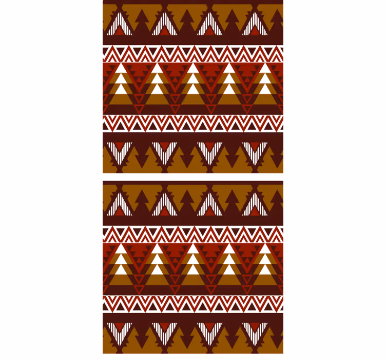 Geometric forest pattern nordic roller blind - TenStickers