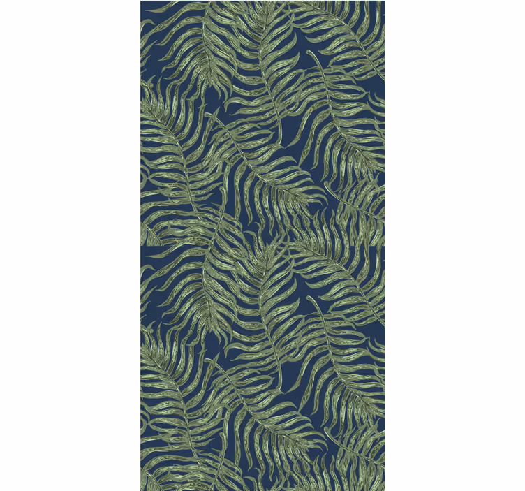 Tropical leaves over a dark background blind - TenStickers