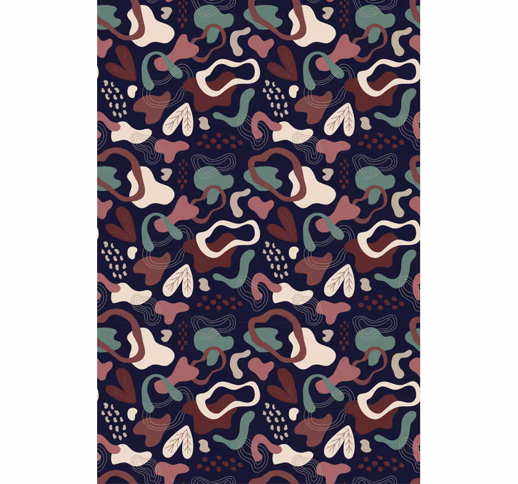 Abstract Leaf Motif texture roller blind - TenStickers