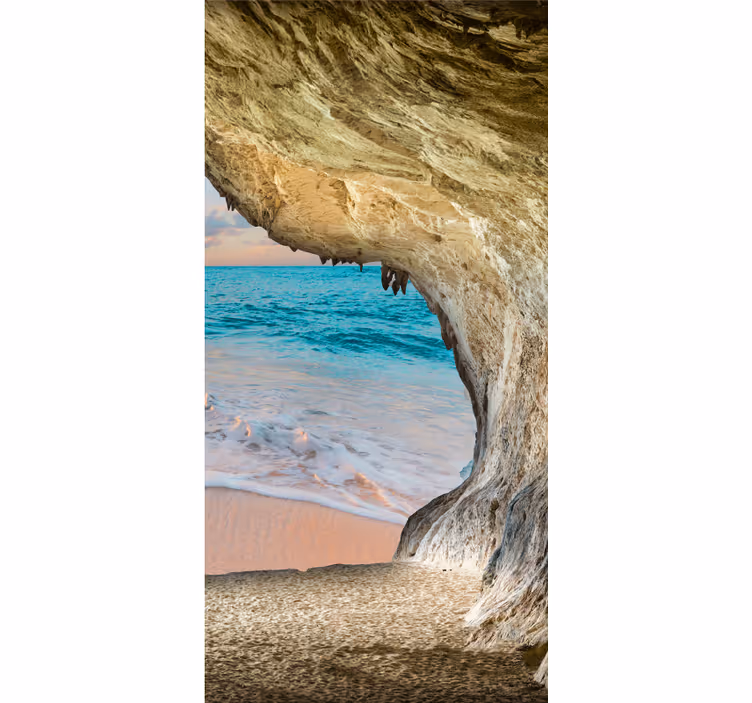 Cave Beach View roller blind - TenStickers