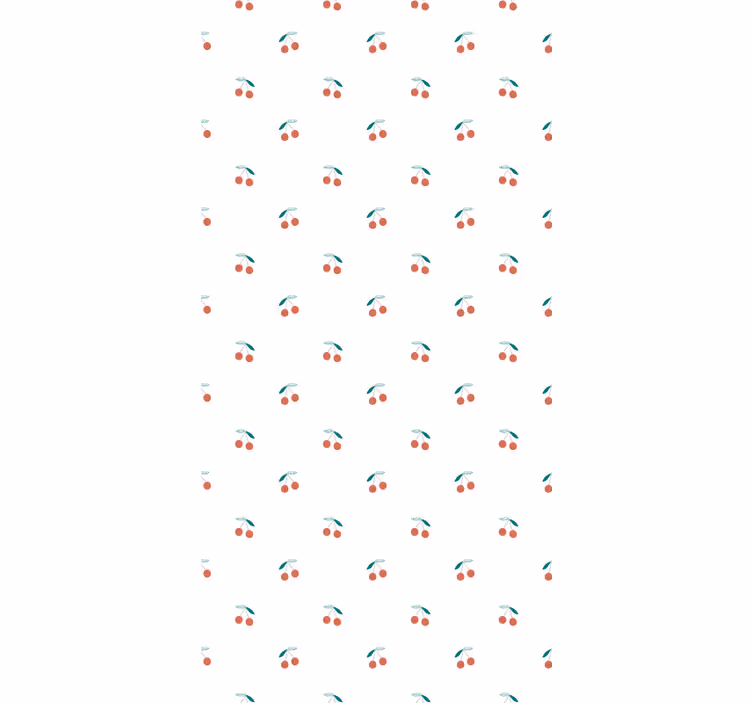 Cherry Pattern Design fruit roller blind - TenStickers