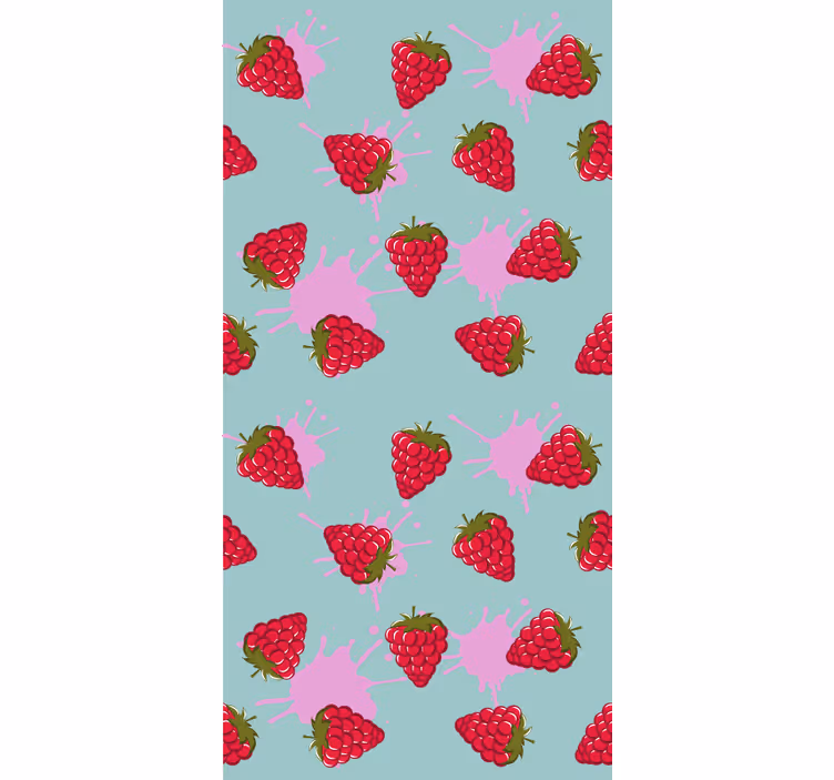 Strawberry splashes fruit roller blind - TenStickers