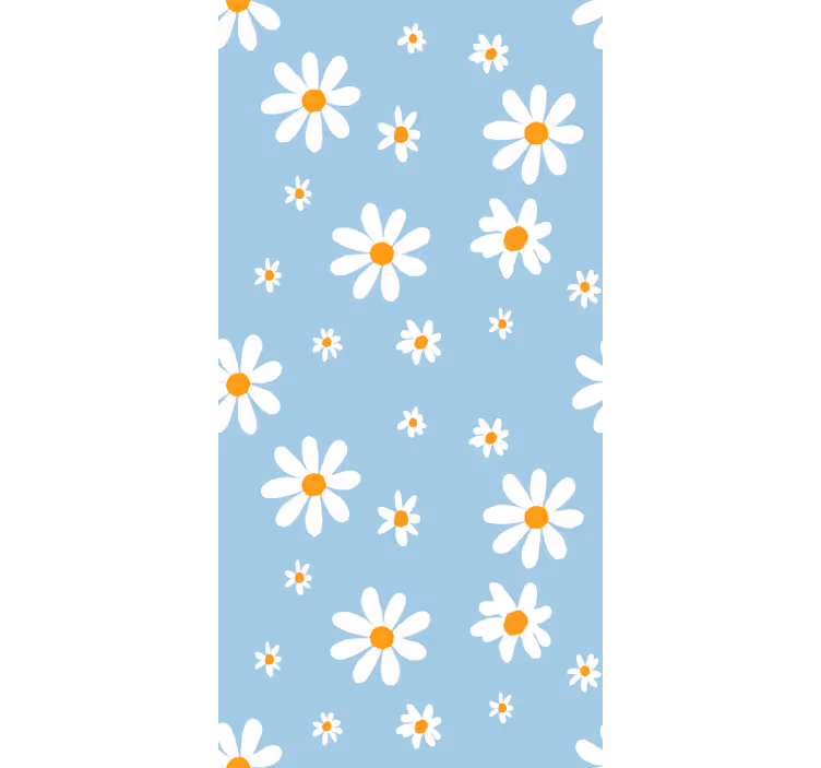 Delicate Daisy Patterns flower roller blind - TenStickers