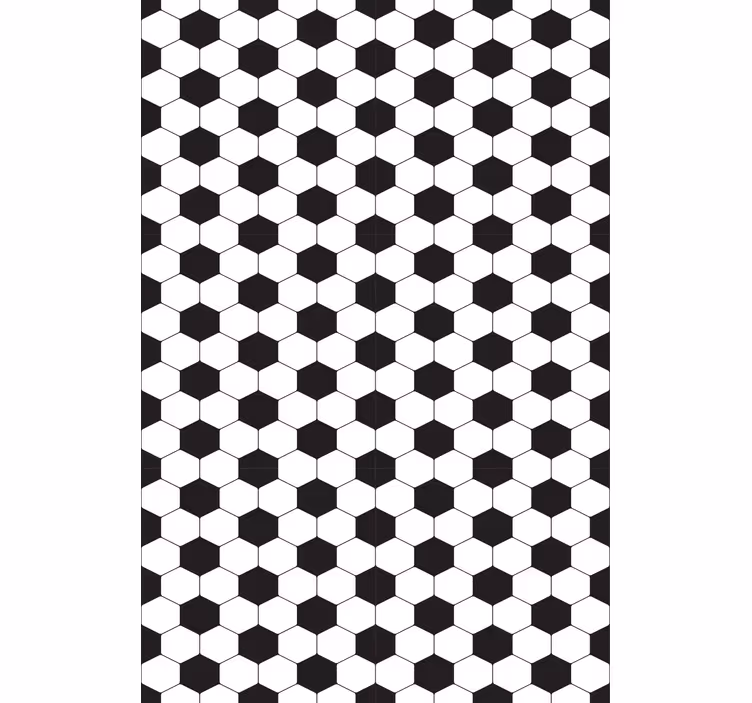 Hexagonal pattern soccer roller blind - TenStickers