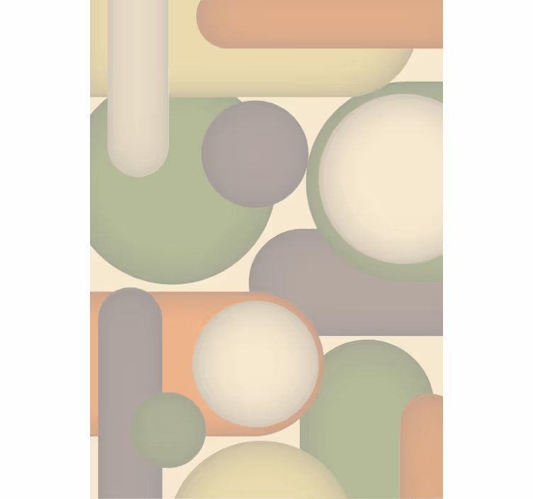 Geometric Circle Arrangement modern roller blind - TenStickers