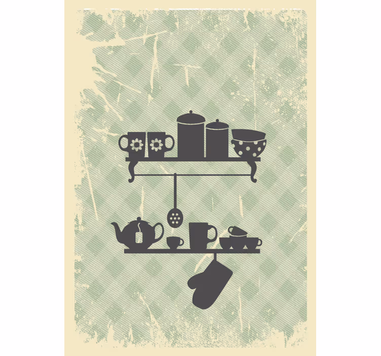 Kitchen shelves Kitchen blind - TenStickers