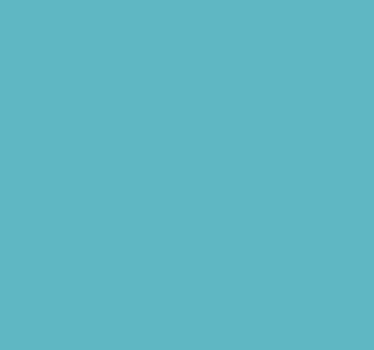 Turquoise Flat Colour Blind - TenStickers