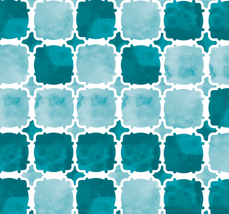 Watercolour Tiles Living Room Roller Blind - TenStickers