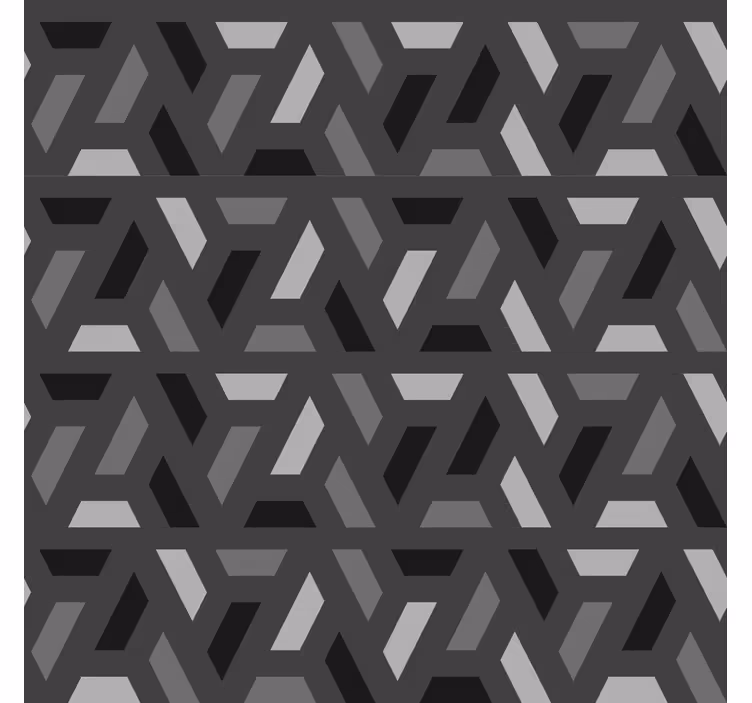 Abstract Triangles Pattern Black Roller Blind - TenStickers