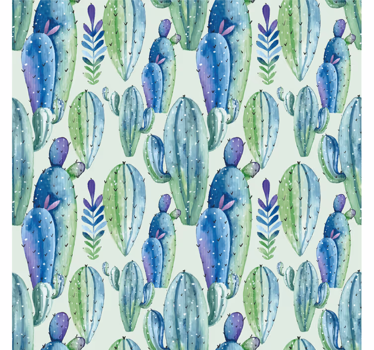 Botanic style Cactus blind - TenStickers