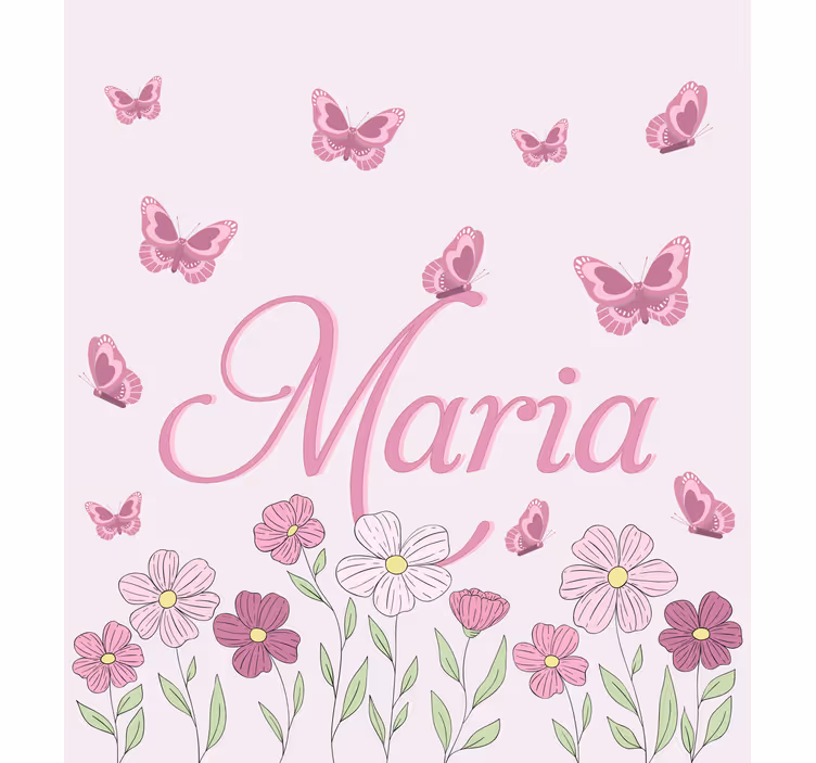 Flowers and butterflies custom roller blind - TenStickers