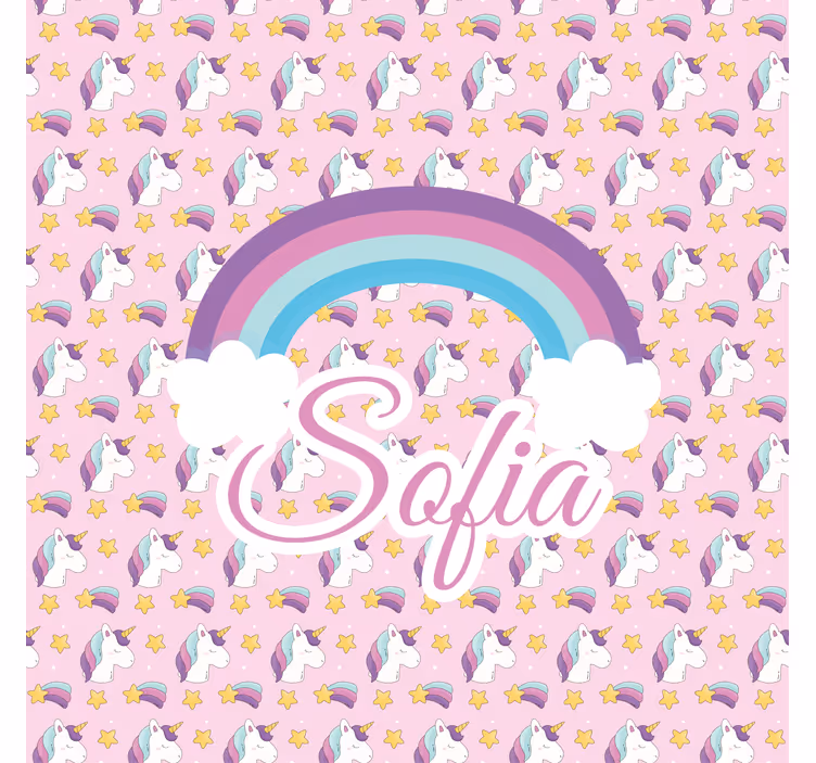 Unicorn pattern custom printed blind - TenStickers