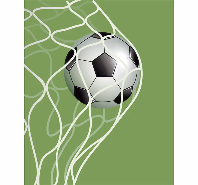 Moving ball goal soccer roller blind - TenStickers