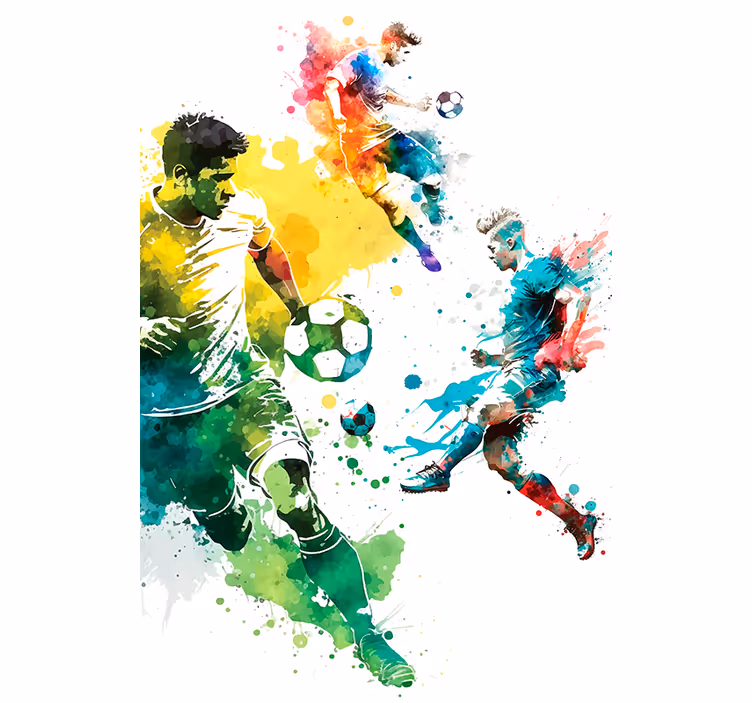 Sport in action soccer roller blind - TenStickers