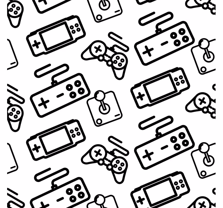Minimalist controllers  geek roller blind - TenStickers