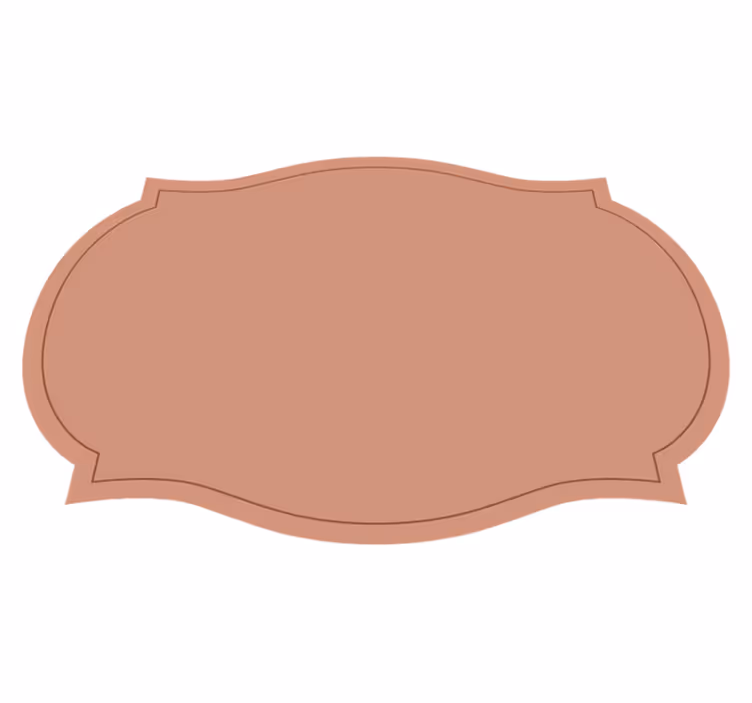 Label shape table placemats - TenStickers