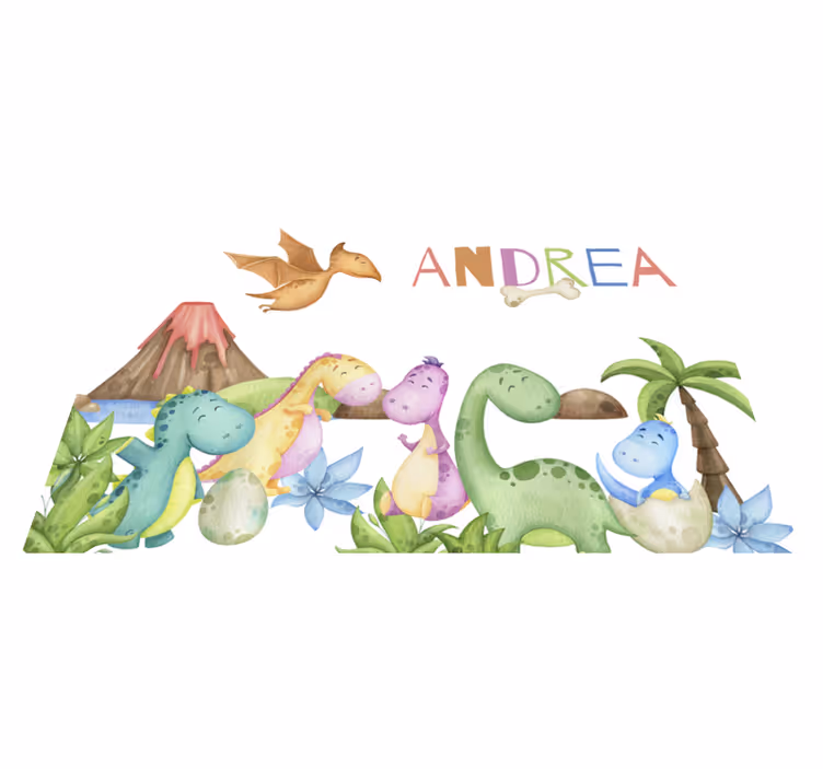 Jurassic scene customizable placemat - TenStickers