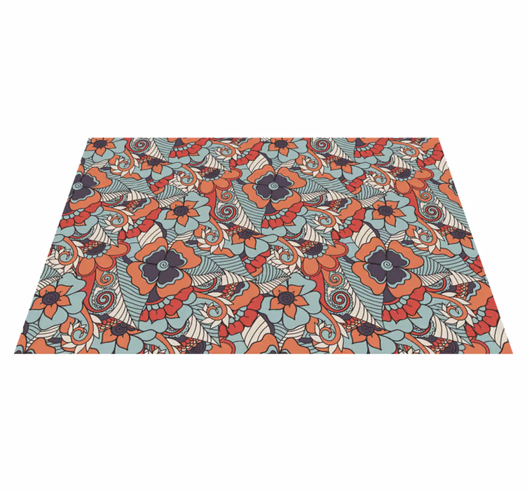 Floral patterned surface placemat - TenStickers