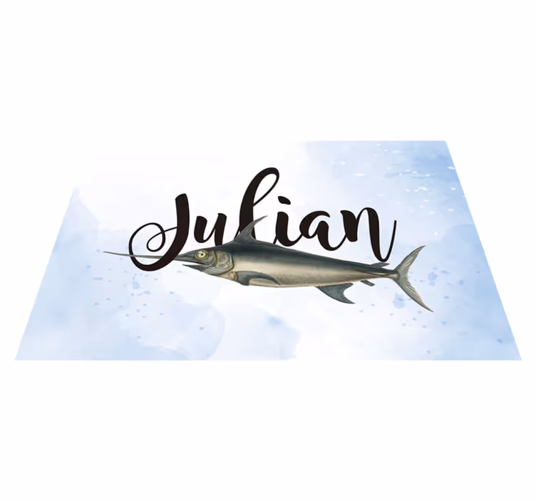 Customizable placemat with personalized name plate - TenStickers