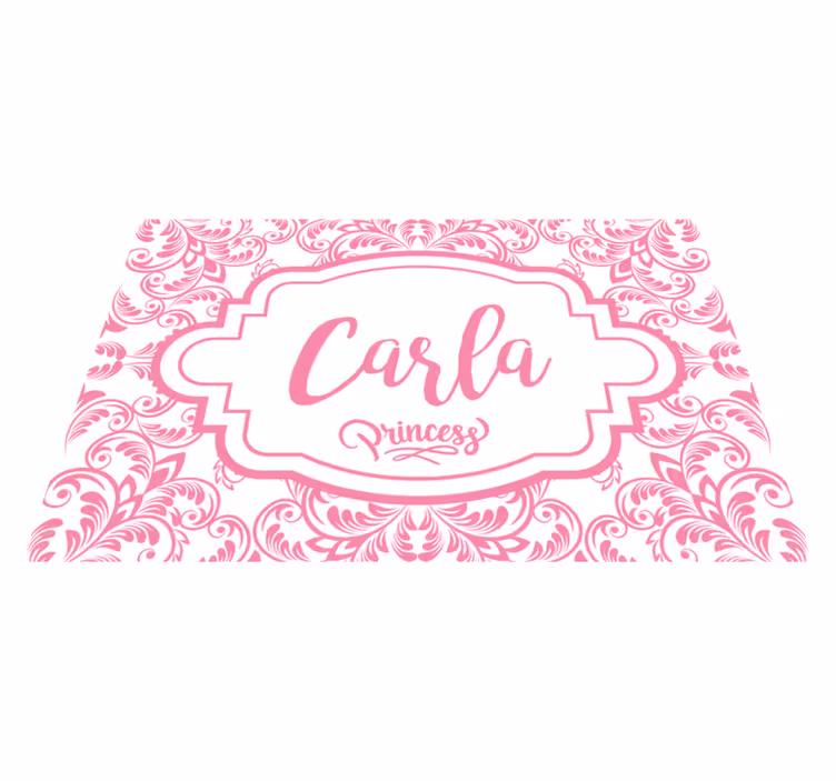 Customizable placemat with elegant name design - TenStickers