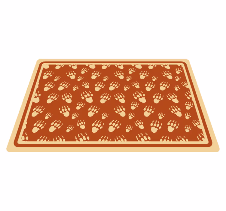 Porcupine footprint hedgehog placemats - TenStickers