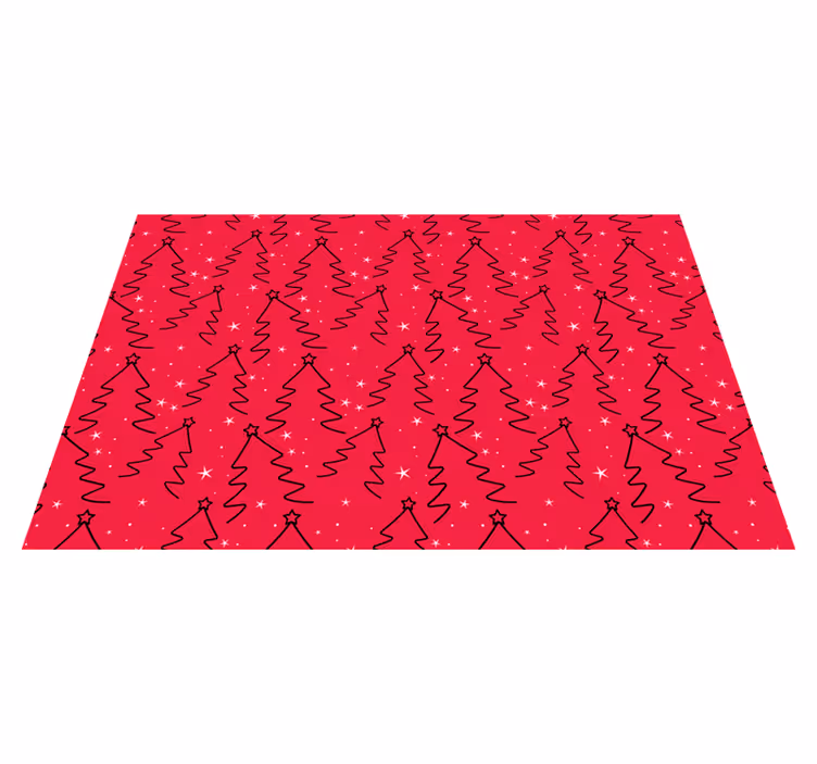 Christmas placemat with elegant christmas tree design - TenStickers