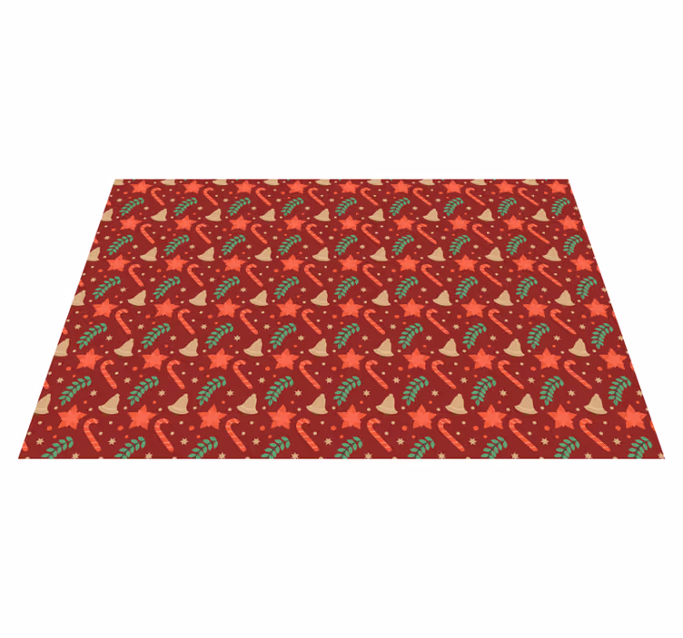 Christmas placemat with cheerful holiday design - TenStickers