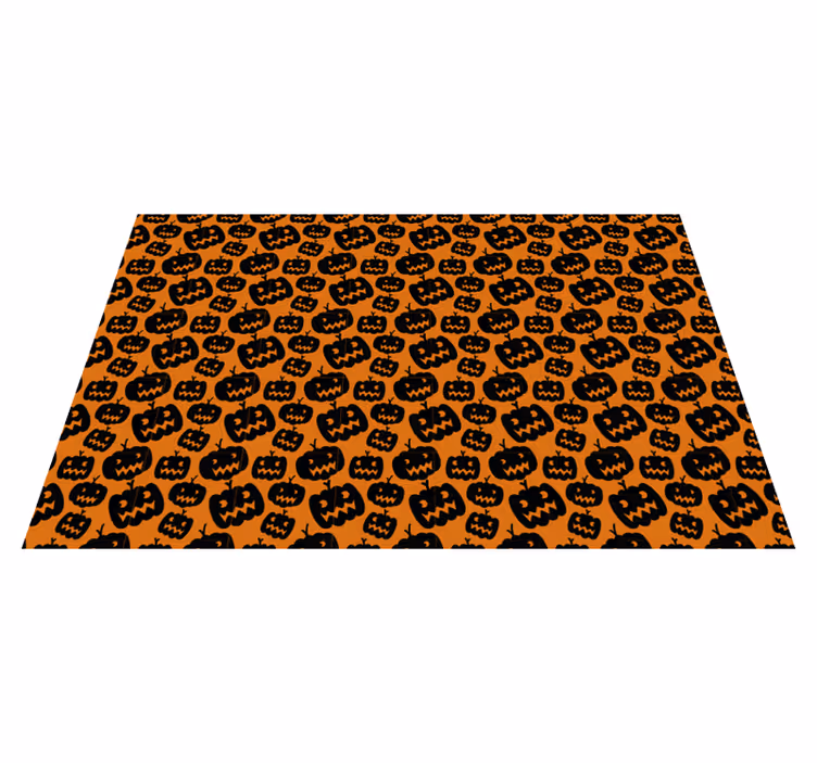 Halloween placemat with spooky pumpkin design - TenStickers