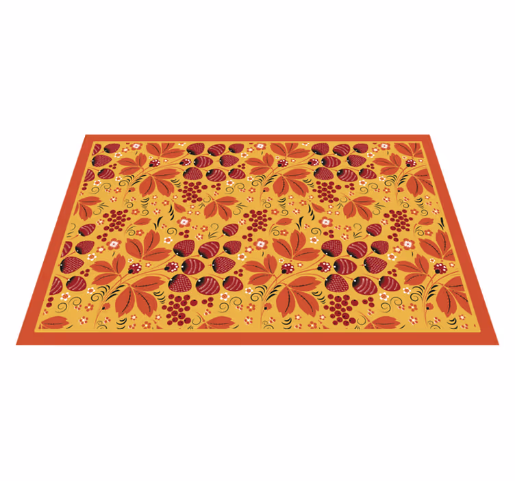 Original placemat with vibrant floral design - TenStickers