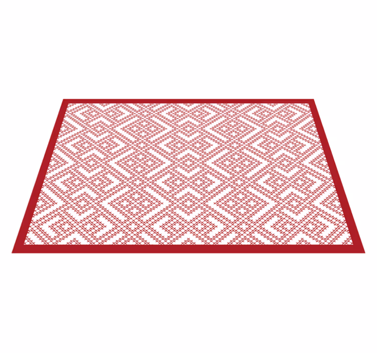 Geometric patterned texture placemat - TenStickers