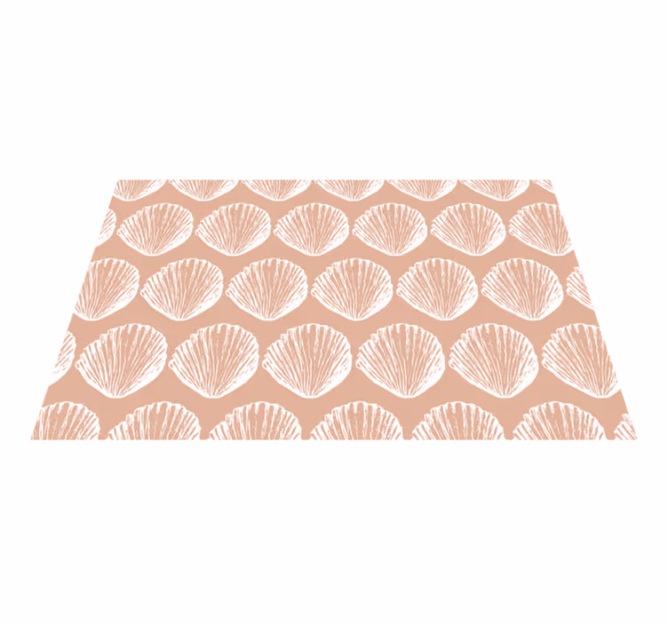 Seashell motif pattern placemat - TenStickers