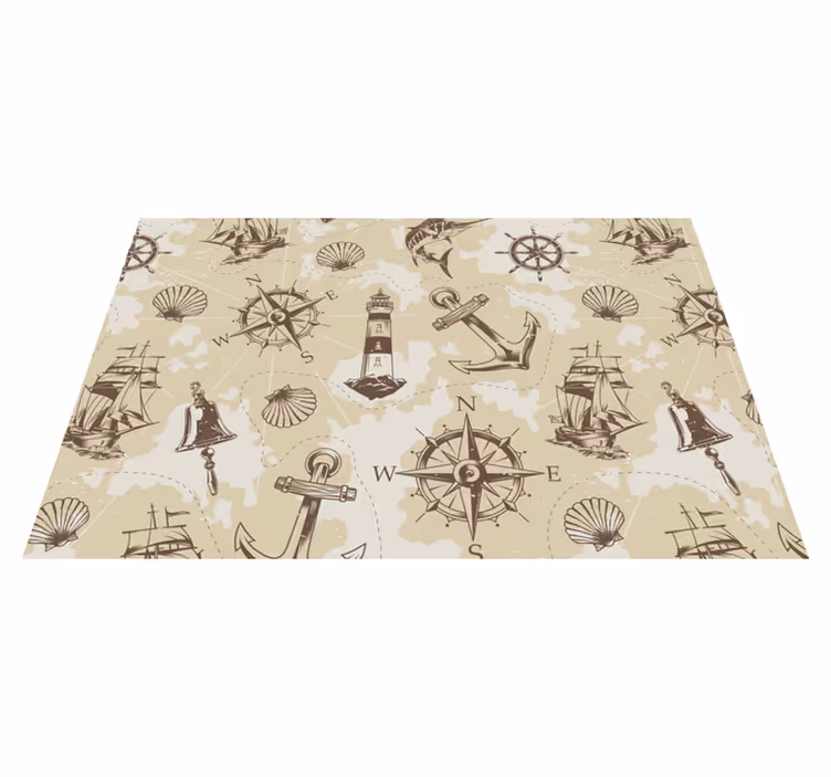 Original placemat with nautical inspired designs - TenStickers