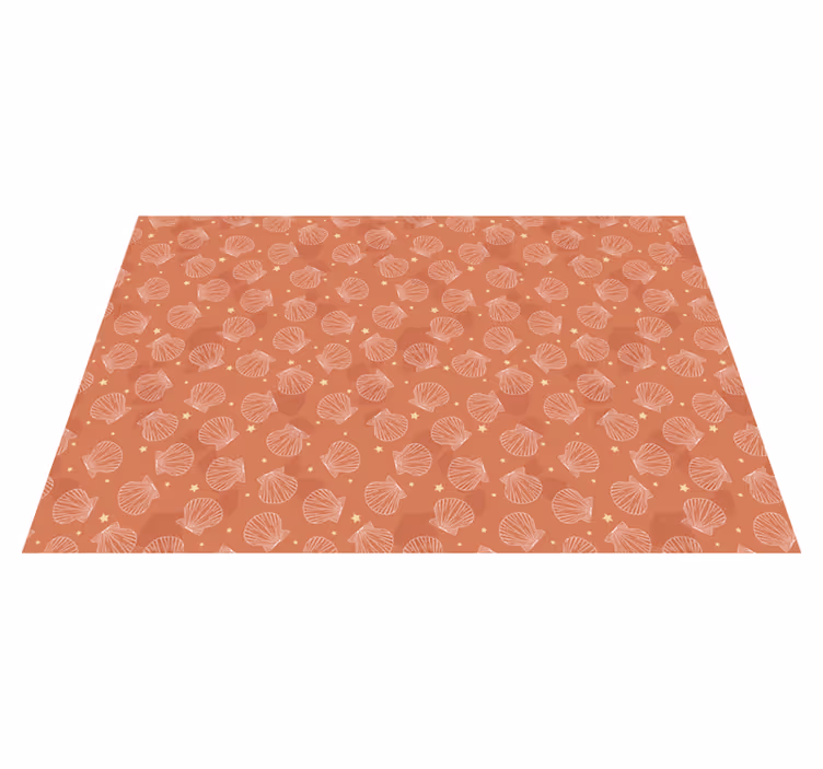 Seashell pattern placemat - TenStickers