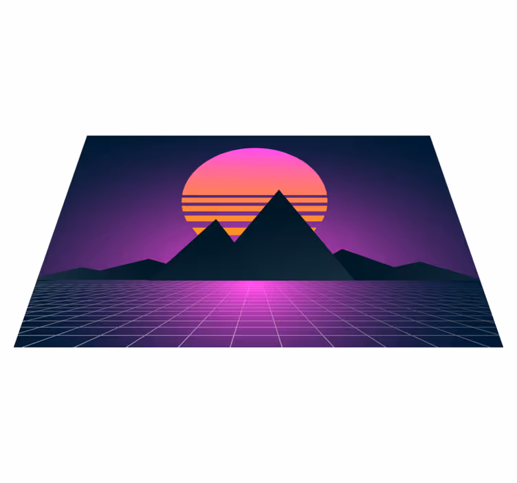Vintage and retro sun 70's sun placemats - TenStickers