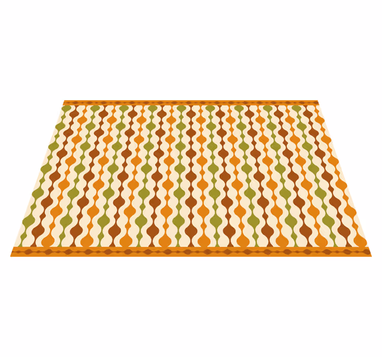 Placemat with curvy colorful design - TenStickers
