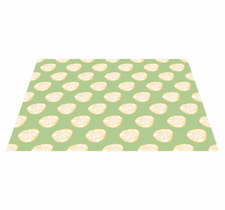Modern placemat lime slice design - TenStickers