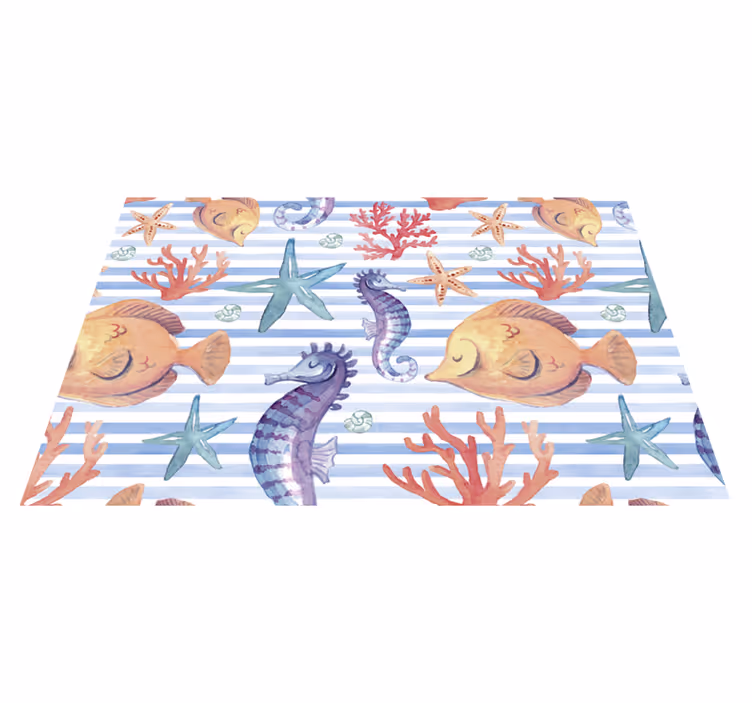 Original placemat underwater themed table setting - TenStickers