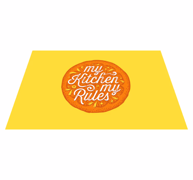 Placemat with quote cook, eat, enjoy together - TenStickers