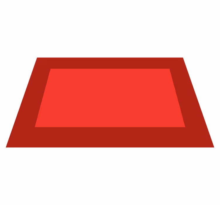 Bold red background placemat - TenStickers