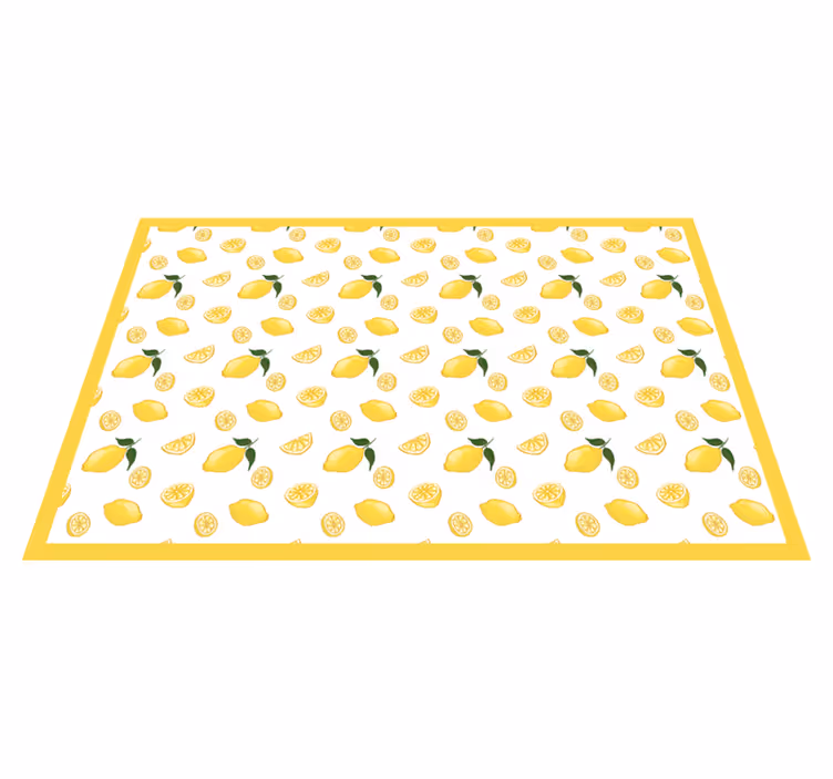 Original placemat lemon patterned design - TenStickers