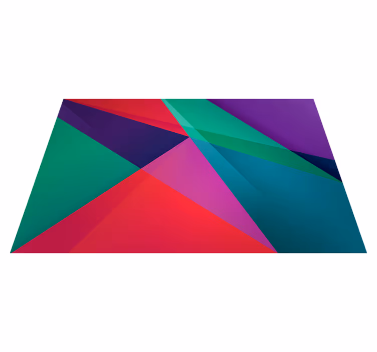 Modern placemat geometric colorful design - TenStickers