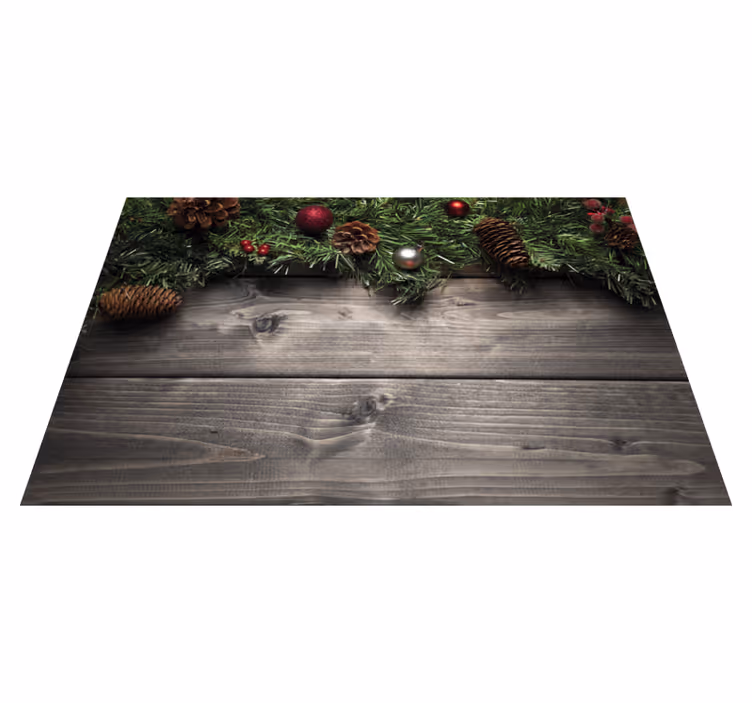 Christmas placemat festive pinecone display - TenStickers